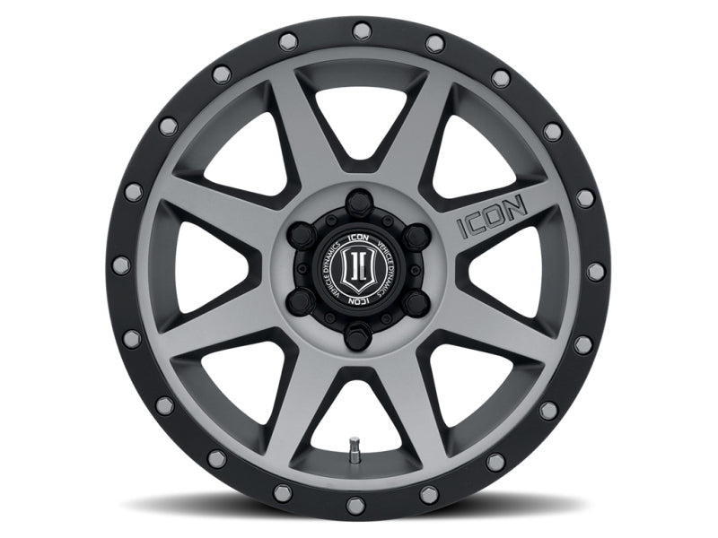 ICON Rebound 18x9 6x5.5 25mm Offset 6in BS 95.1mm Bore Titanium Wheel-LTW Motorsports