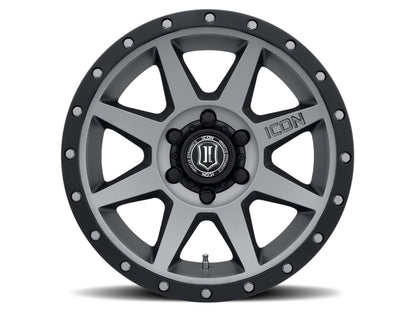 ICON Rebound 18x9 6x5.5 25mm Offset 6in BS 95.1mm Bore Titanium Wheel-LTW Motorsports