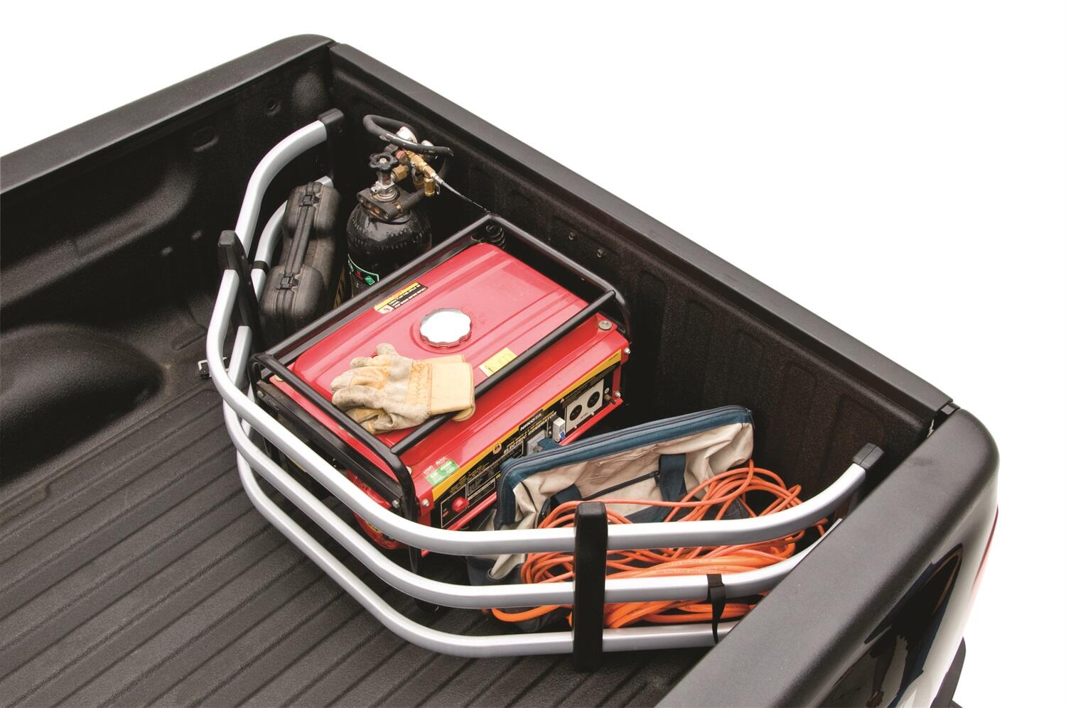 Silver BedXtender HD Tailgate Bed Extender Sport Truck Bed Extender For 2007-2018 Silverado/Sierra 1500 (Incl 2019 Silverado LD/Sierra Limited) 2007-2019 Silverado/Sierra 2500/3500 Standard Bed AMP Research