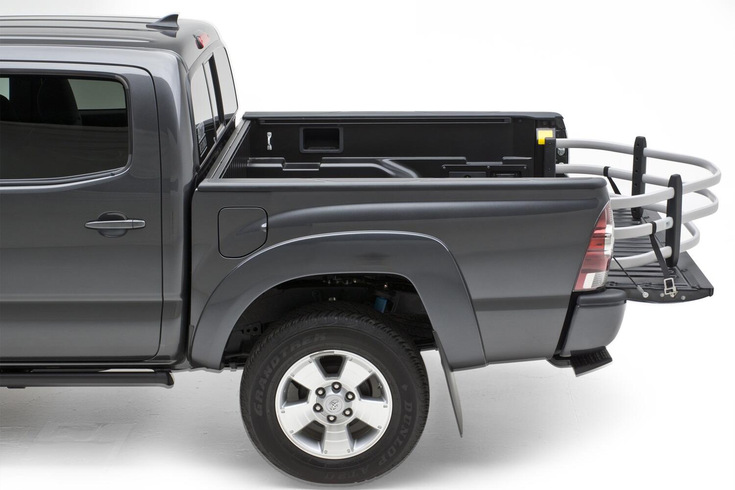 Silver BedXtender HD Tailgate Bed Extender Moto For 04-12 Colorado/Canyon 1996-2004 1998-2017 Nissan Frontier 00-06 Toyota Tundra 05-15 Toyota Tacoma 07-09 Standard Bed AMP Research