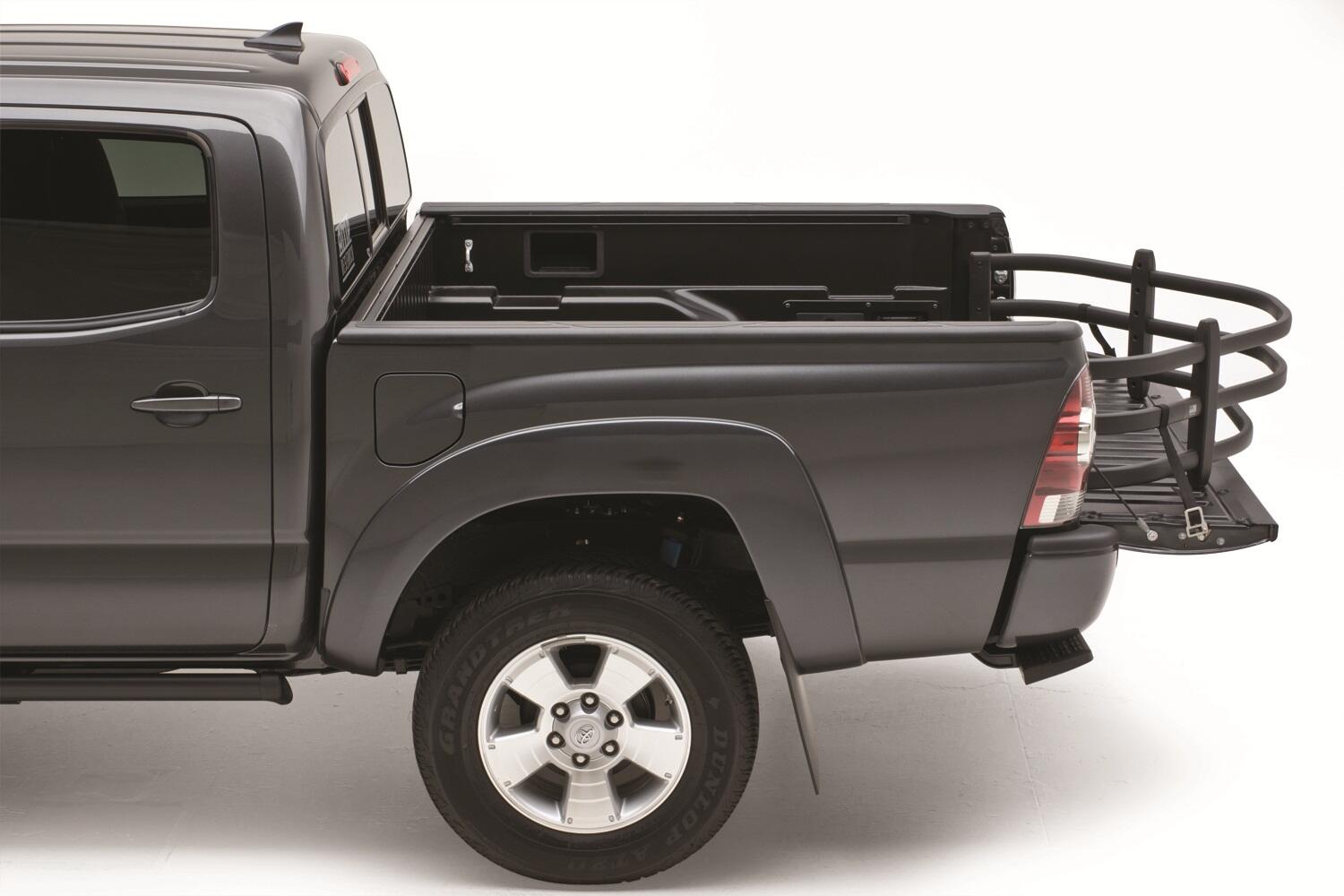 Black BedXtender HD Tailgate Bed Extender Moto For 04-12 Colorado/Canyon 1996-2004 1998-2017 Nissan Frontier 00-06 Toyota Tundra 05-15 Toyota Tacoma 07-09 Standard Bed AMP Research