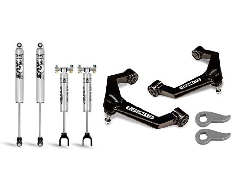 Cognito 20-24 Chevy Silv/Sierra 2500/3500HD 2WD/4WD 3in Perf Ball Joint Lvling Kit w/ Fox PS 2.0 IFP-LTW Motorsports
