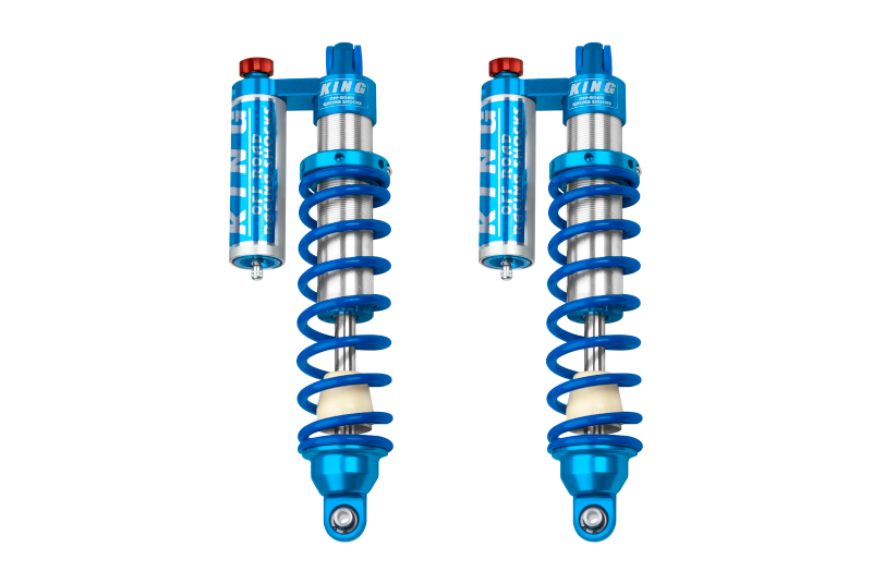 King Shocks Yamaha Rhino Rear 2.0 Piggyback Coilover Shocks w/ Adjuster (Standard)-LTW Motorsports