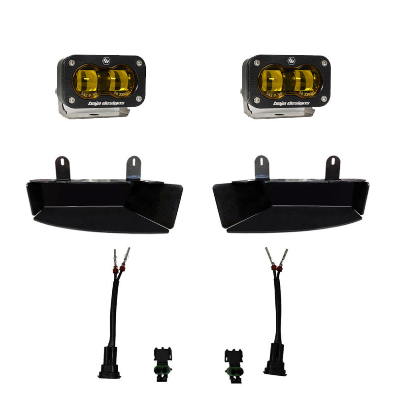 Baja Designs 19-22 Dodge RAM 2500/3500 S2 SAE Fog Pocket Light Kit - Amber-LTW Motorsports