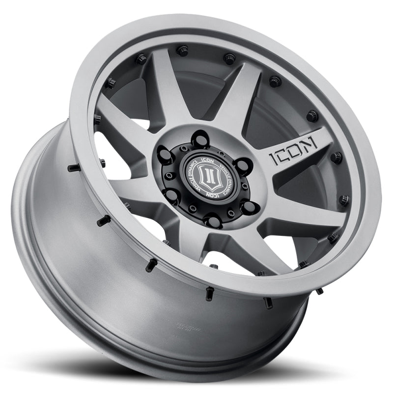 ICON Rebound Pro 17x8.5 6x5.5 25mm Offset 5.75in BS 95.1mm Bore Titanium Wheel-LTW Motorsports