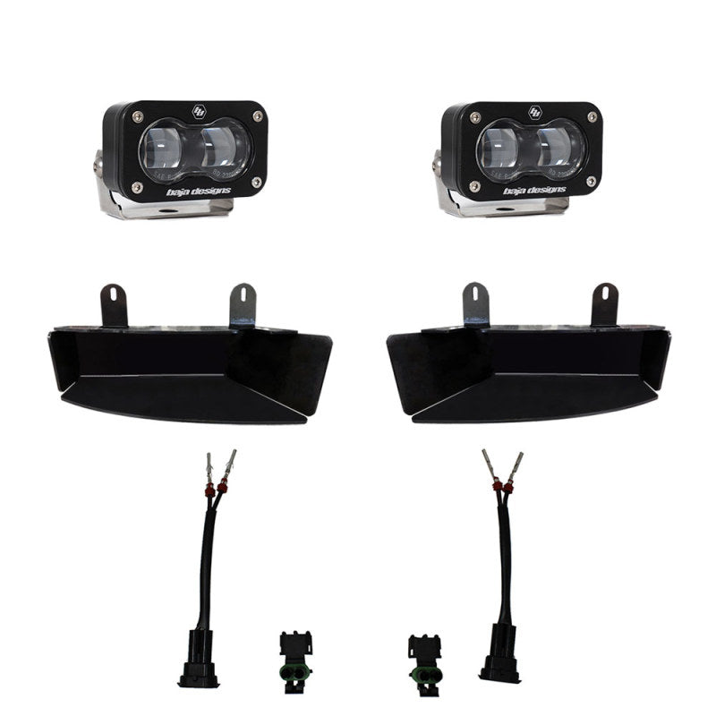 Baja Designs 19-22 Dodge RAM 2500/3500 S2 SAE Fog Pocket Light Kit - Clear-LTW Motorsports