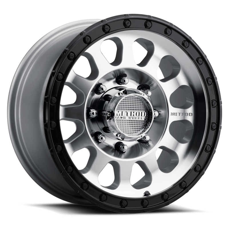 Method MR315 17x8.5 +25mm Offset 8x180 BP 130.81mm CB Machined Wheel - Gloss Black Lip