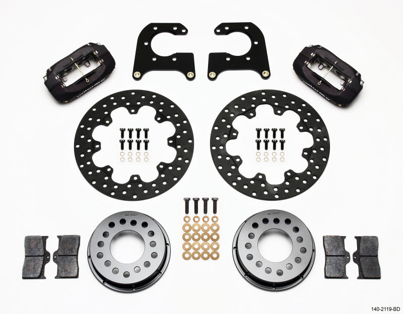 Wilwood Forged Dynalite Rear Drag Kit Drilled Rotor New Big Ford 2.50in Offset-LTW Motorsports
