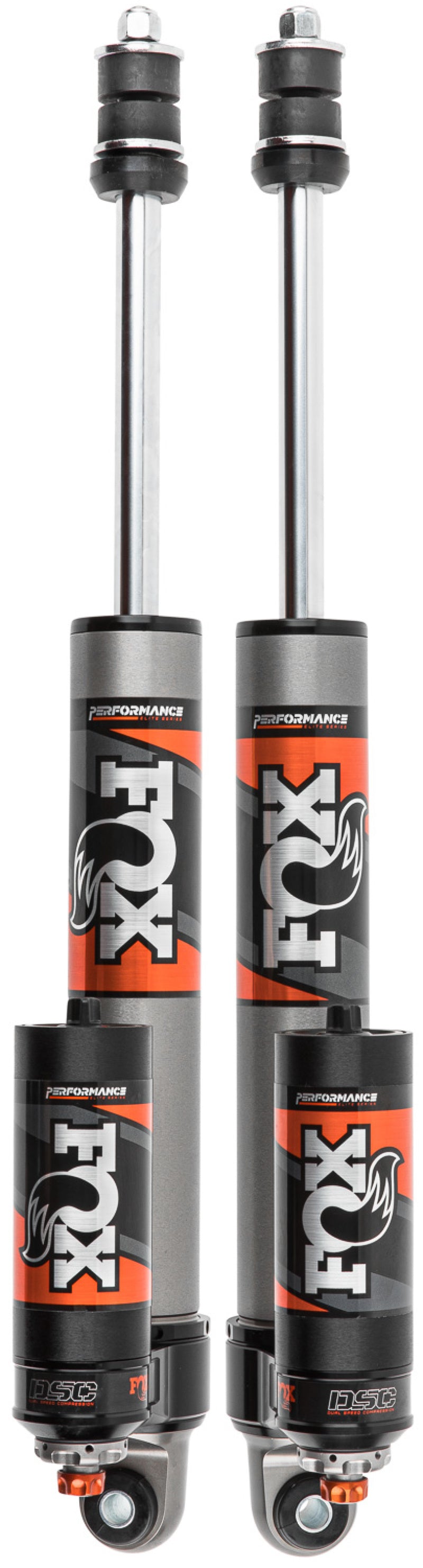 Fox 14-22 Ram 2500 4WD 2-3.5in Lift Rear Performance Elite Series 2.5 Reservoir Shocks - Adjustable-LTW Motorsports