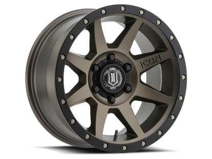 ICON Rebound 18x9 5x5 -12mm Offset 4.5in BS 71.5mm Bore Bronze Wheel-LTW Motorsports