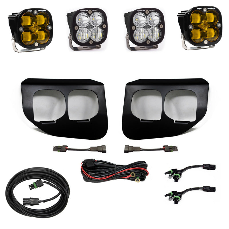 Baja Designs Ford Super Duty (20-On) Fog Lights Dual FPK Amber SAE/Sport DC Baja Designs-LTW Motorsports