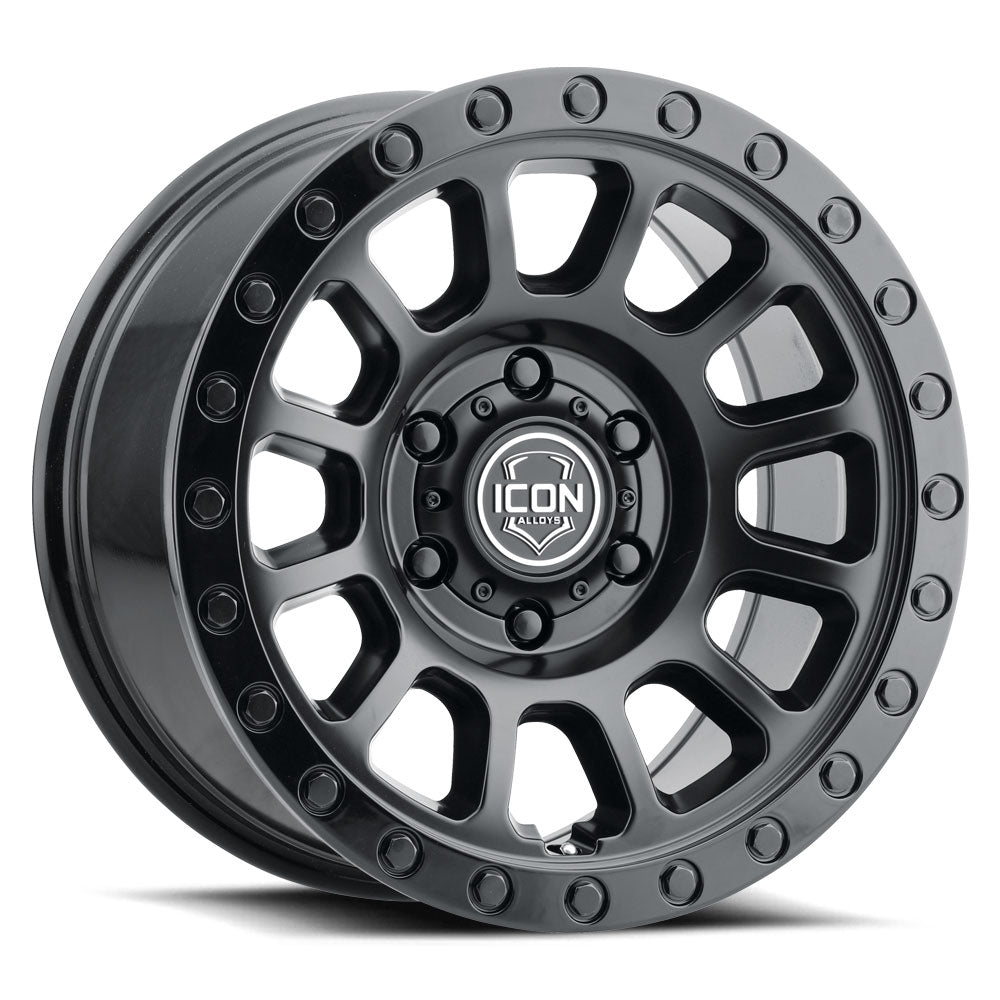 Hulse 18 X 9 Double Black, ICON Alloys