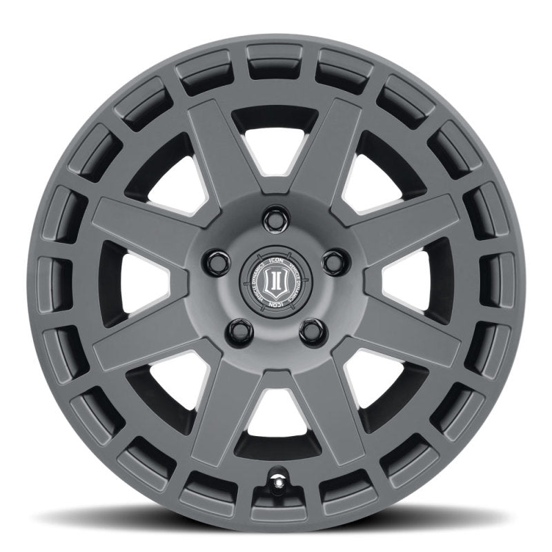 ICON Compass 17x8.5 5x5 -6mm Offset 4.5in BS Satin Black Wheel-LTW Motorsports