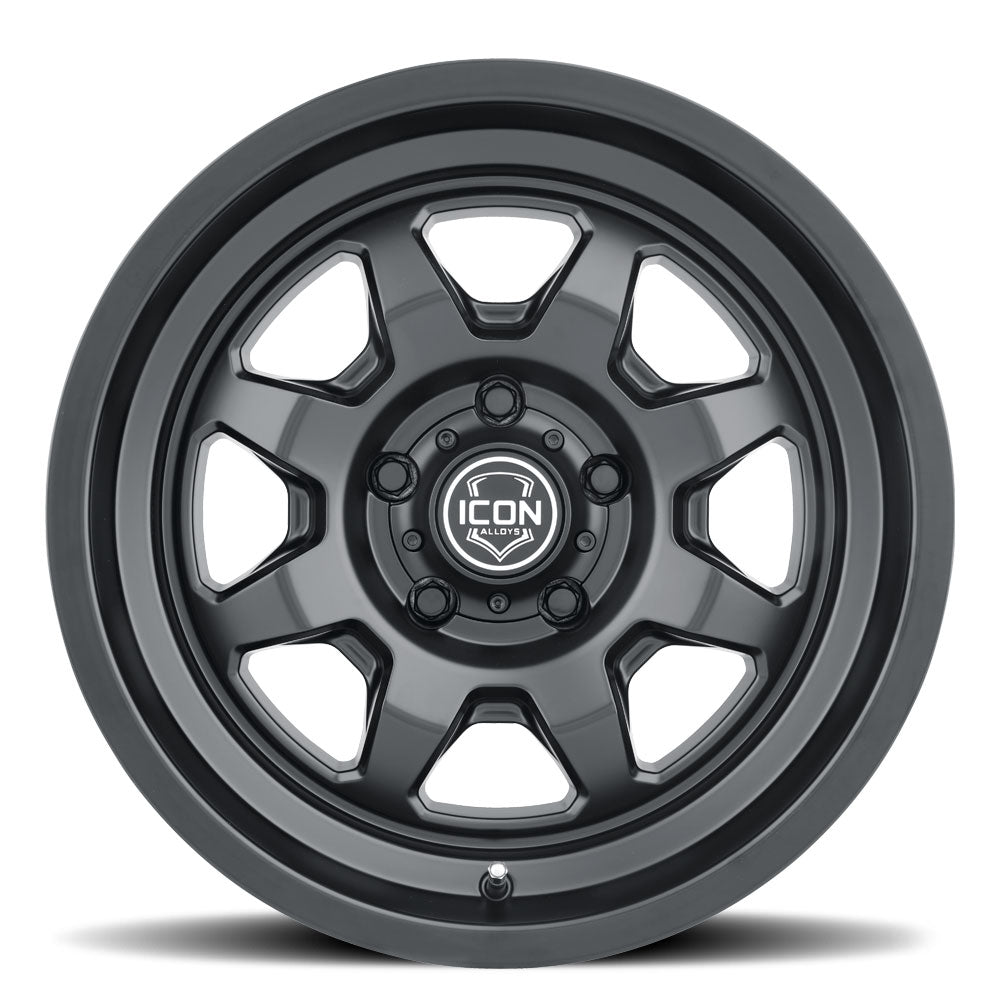 Nuevo 17 X 8.5 Satin Black, ICON Alloys