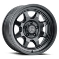 Nuevo 17 X 8.5 5 X 4.5 0MM Offset 4.75 Inch Back Space Satin Black, ICON Alloys