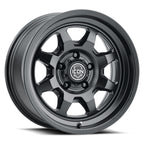 Nuevo 17 X 8.5 5 X 4.5 0MM Offset 4.75 Inch Back Space Satin Black, ICON Alloys