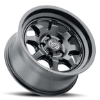 Nuevo 17 X 8.5 5 X 4.5 0MM Offset 4.75 Inch Back Space Satin Black, ICON Alloys