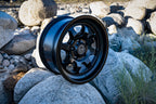 Nuevo 17 X 8.5 5 X 4.5 0MM Offset 4.75 Inch Back Space Satin Black, ICON Alloys