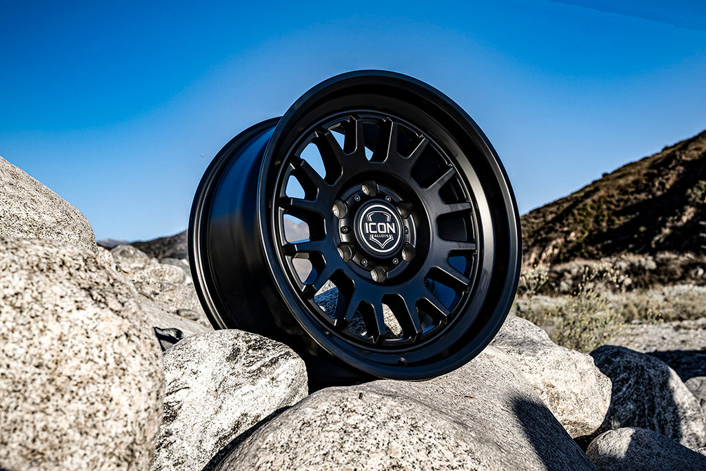 Anza 17 X 8.5 Satin Black, ICON Alloys