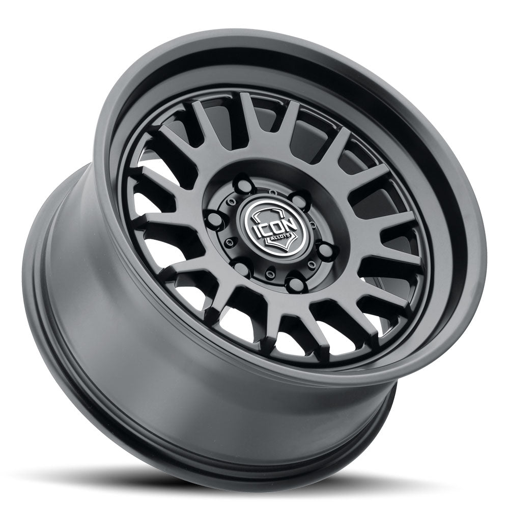 Anza 17 X 8.5 Satin Black, ICON Alloys