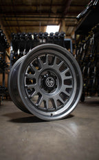 Anza 17 X 8.5 / 5 X 5 -6MM Offset 4.5 Inch Back Space Gun Metal, ICON Alloys