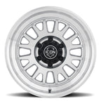 Anza 17 X 8.5 / 6 X 5.5 0MM Offset 4.75 Inch Back Space Sliver Machined, ICON Alloys