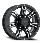 Aluminum Wheels 16x6 Arsenal Trailer 840 Matte Black Machined Face Raceline Wheels