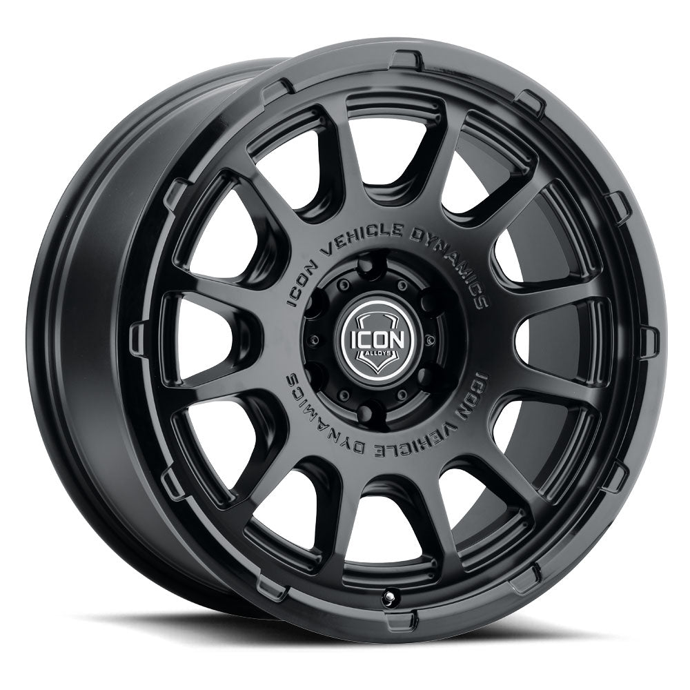 Rancho 20 X 9 Double Black, ICON Alloys