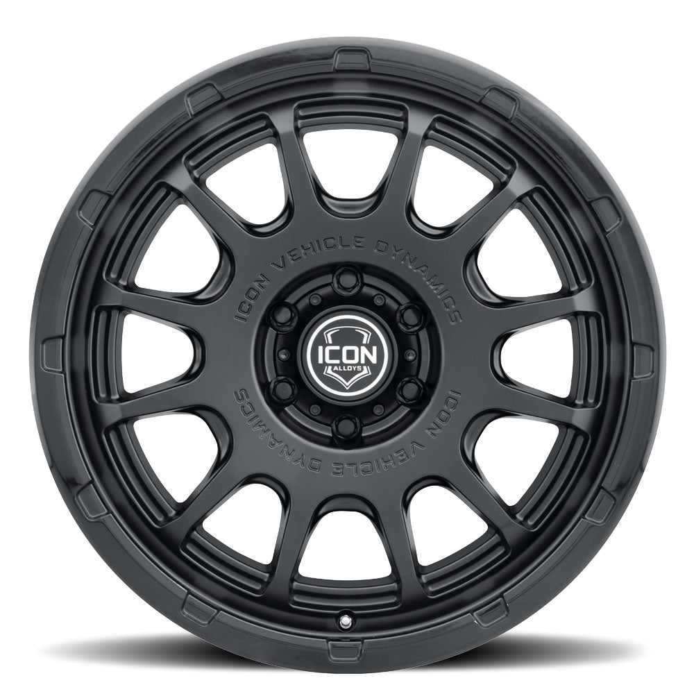 Rancho 20 X 9 Double Black, ICON Alloys