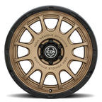 Rancho 20 X 9 / 5 X 150 16MM Offset 5.625 Inch Back Space Satin Bronze W/ Gloss Black Lip, ICON Alloys