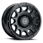 Rancho 20 X 9 / 8 X 6.5 12MM Offset 5.5 Inch Back Space Double Black, ICON Alloys