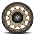 Rancho 20 X 9 Satin Bronze W/ Gloss Black Lip, ICON Alloys