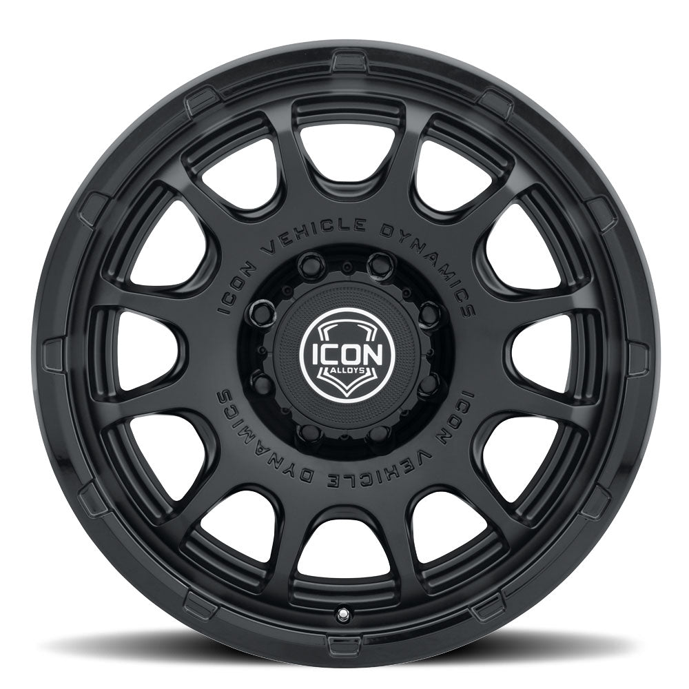Rancho 20 X 9 Double Black, ICON Alloys
