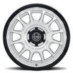 Rancho 20 X 9 Silver Machined W/ Gloss Black Lip, ICON Alloys