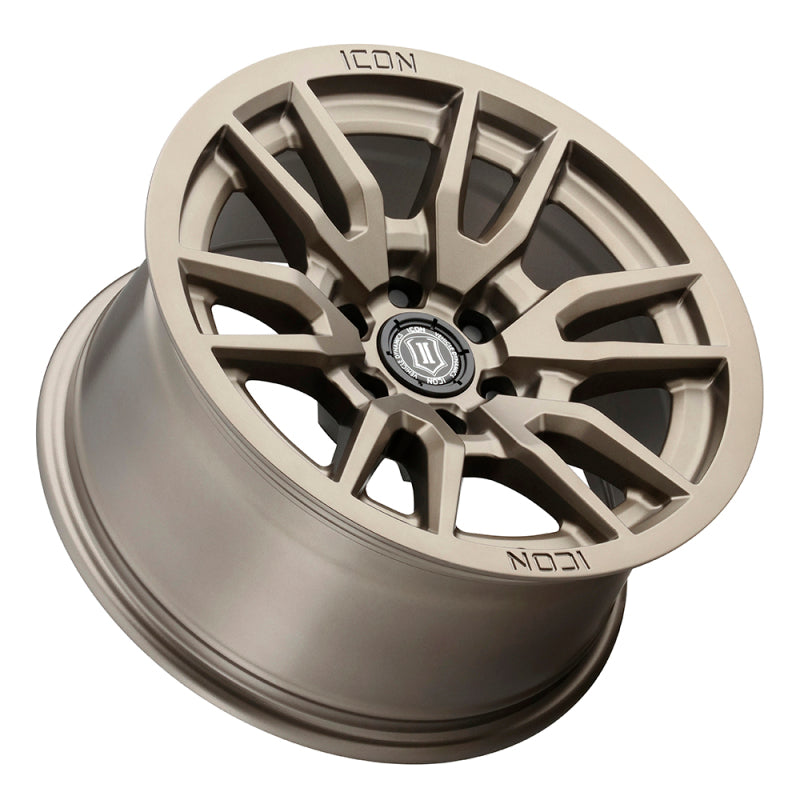 ICON Vector 6 17x8.5 6x135 6mm Offset 5in BS 87.1mm Bore Bronze Wheel-LTW Motorsports