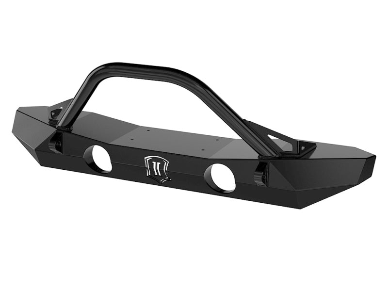 ICON 07-18 Jeep Wrangler JK Pro Series Mid Width Front Bumper w/Bar/Tabs-LTW Motorsports