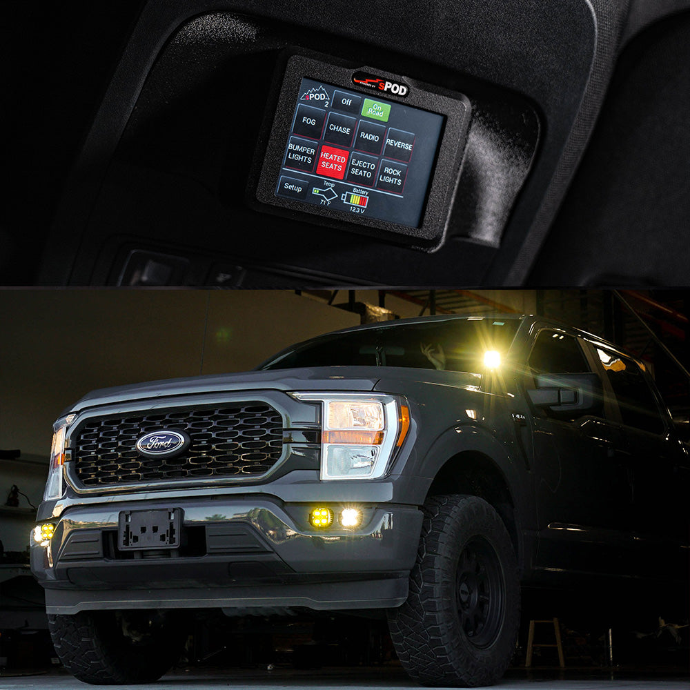 sPOD Touchscreen BantamX Vehicle Kit - Ford 2021-On F-150; F-150 Raptor