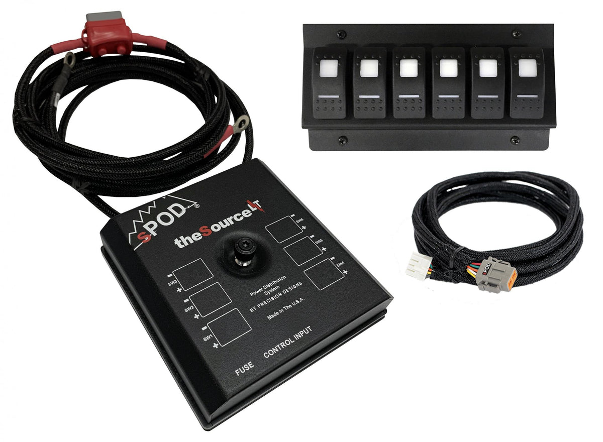 sPOD SourceLT w/ Green LED Switch Panel for 2012-2017 Toyota Tundra