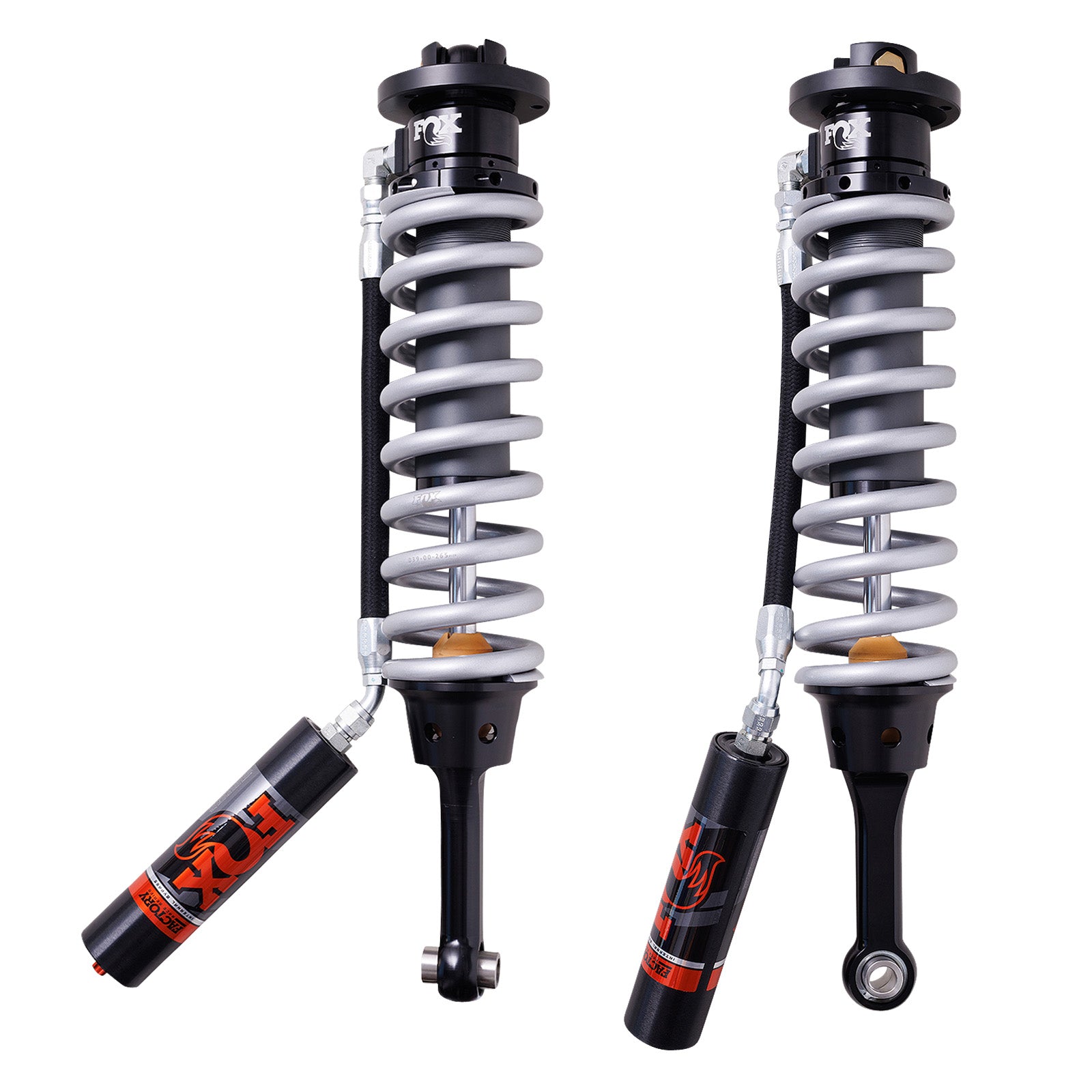 10-14 Ford Raptor Front Coilover Internal Bypass 3.0 Series Remote Reservoir 7.6 Inch 0-2 Inch Lift Cerakote Kit Fox Shocks