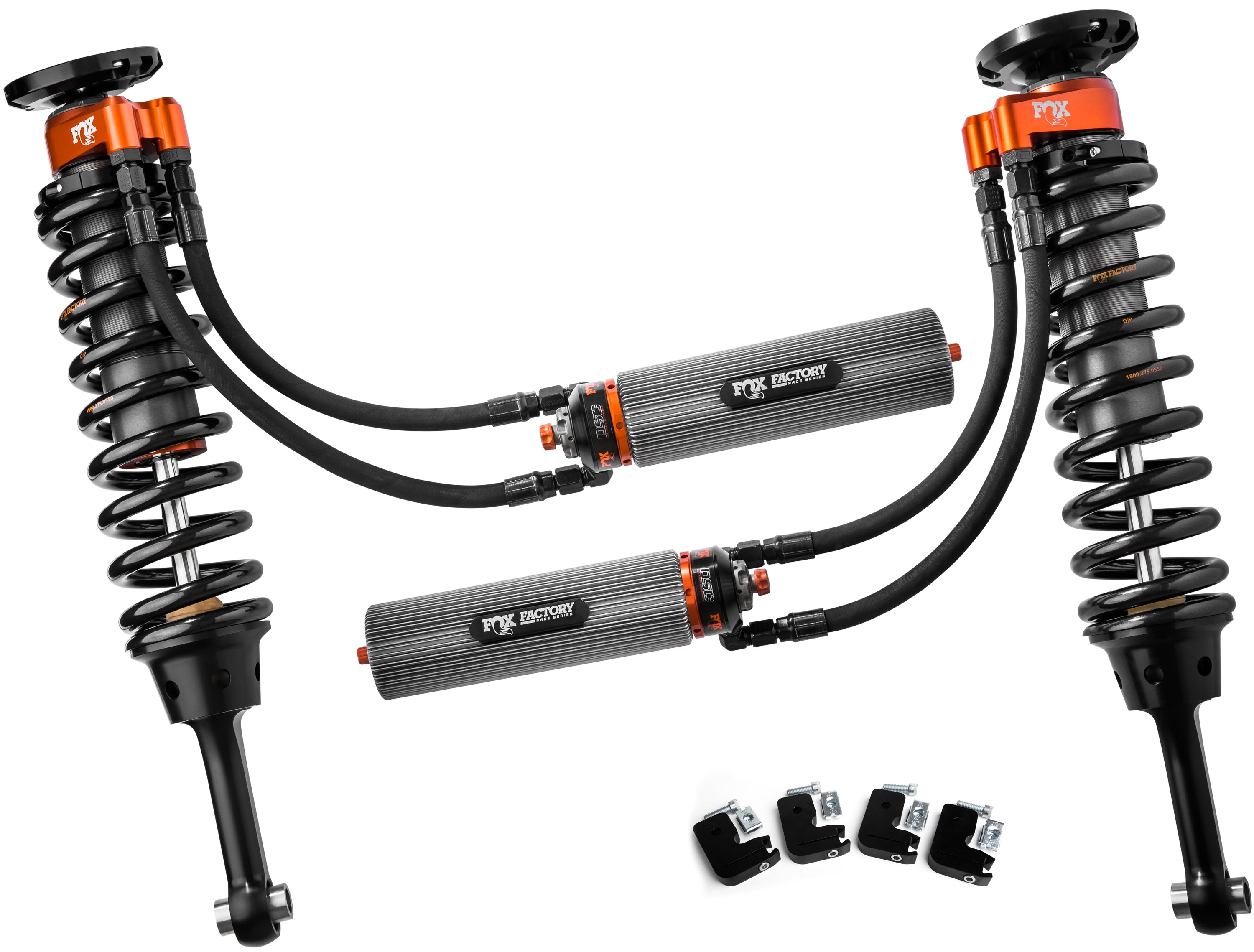 17-On Ford Raptor Front Coilover Internal Bypass 3.0 Series Remote Reservoir 7.9 Inch 0-2 Inch Lift Kit Fox Shocks