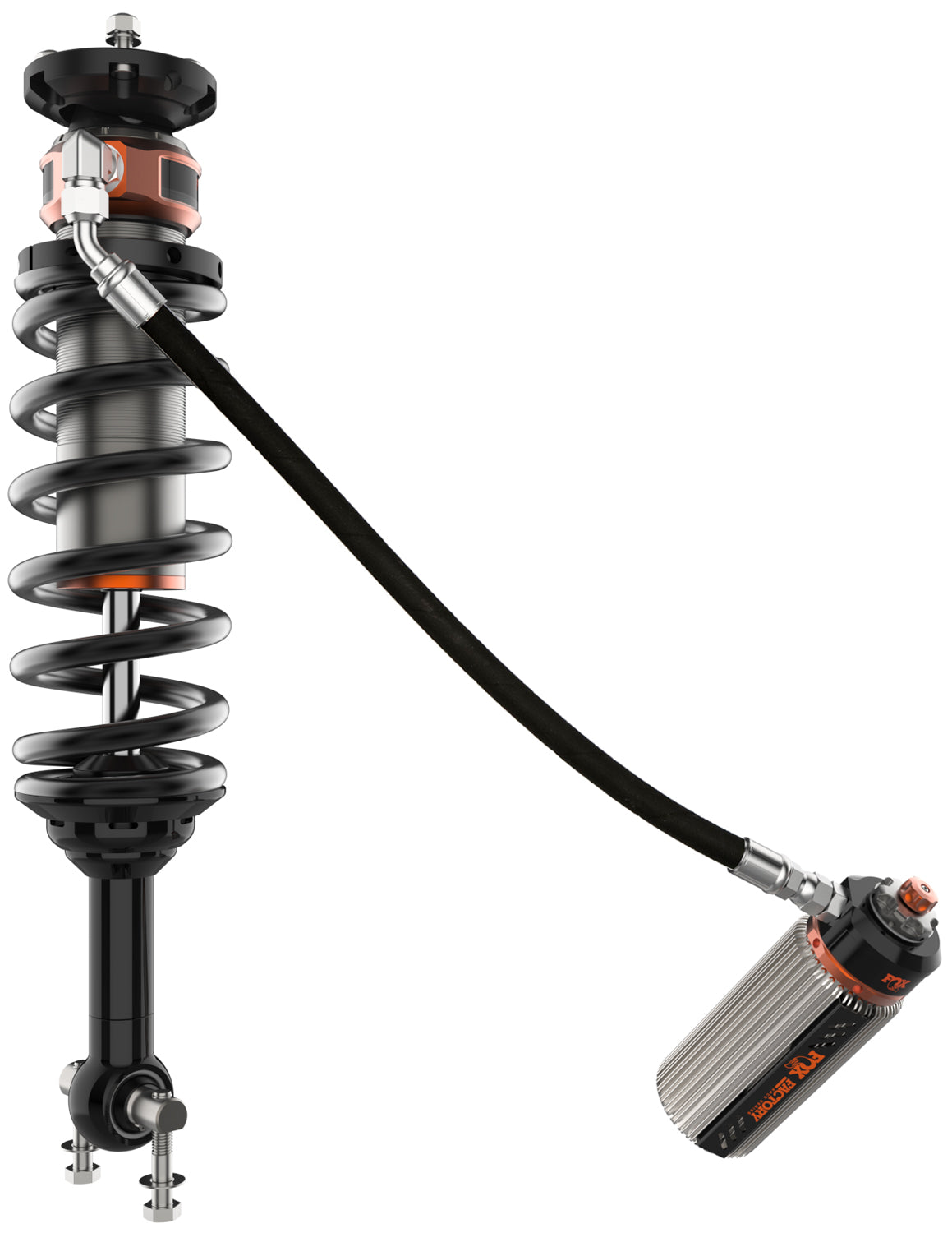 21-On Ford Bronco W/Uca Front Coilover 3.0 Truck Factory Race Series Remote Reservoir (4Dr-2Dr) Base 4-4.5 Inch Lift (4Dr-2Dr) Sasquatch 3-3.5 Inch Lift Dual Speed Compression Kit Fox Shocks