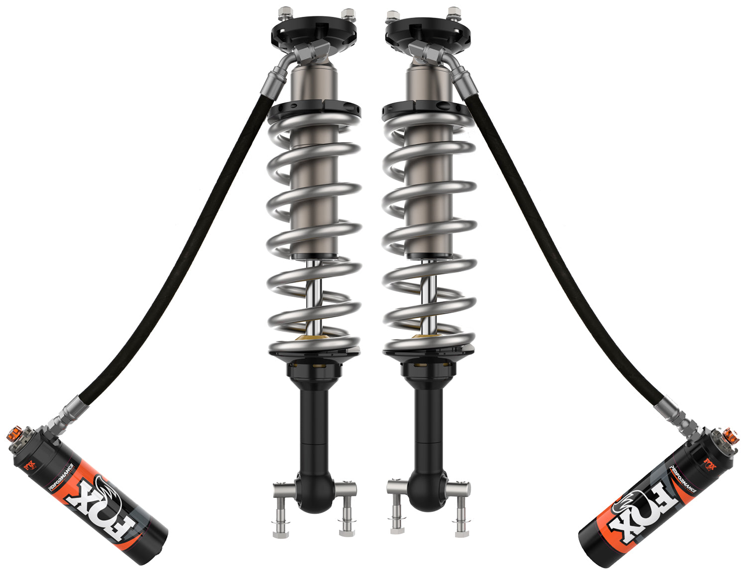 21-On Ford Bronco W/Uca Front Coilover 2.5 Truck Performance Elite Series Remote Reservoir (4Dr/2Dr) Base 4/4.5 Inch Lift (4Dr/2Dr) Sasquatch 3/3.5 Inch Lift Dual Speed Compression Kit Fox Shocks
