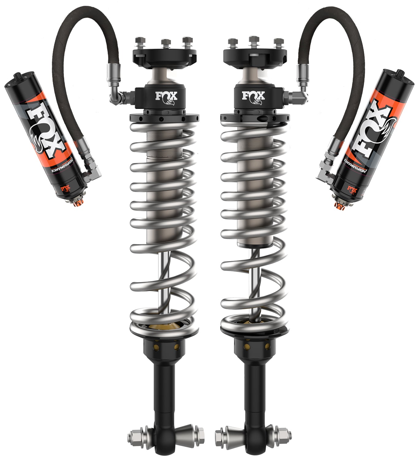 21-On Ford Bronco Rear Coilover 2.5 Truck Performance Elite Series Remote Reservoir (4Dr/2Dr) Base 3/3.5 Inch Lift (4Dr/2Dr) Sasquatch 2/2.5 Inch Lift Dual Speed Compression Kit Fox Shocks
