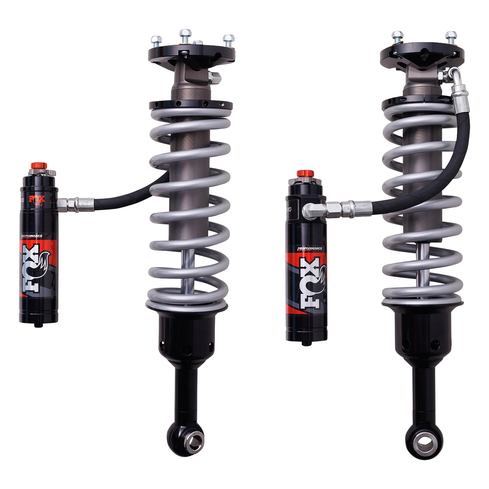 23-On Sequoia 2-5 Lift Front Coilover 2.5 Truck Performance Elite Series Remote Reservoir Dual Speed Compression Evo Kit Fox Shocks