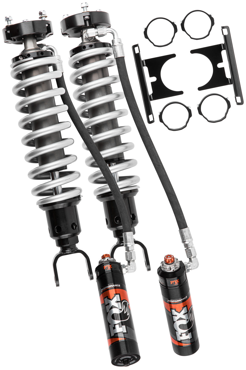12-24 Ram 1500 Ds Classic Front Coilover 2.5 Performance Elite Series Remote Reservoir 1-2 Inch Lift Dual Speed Compression Kit Fox Shocks
