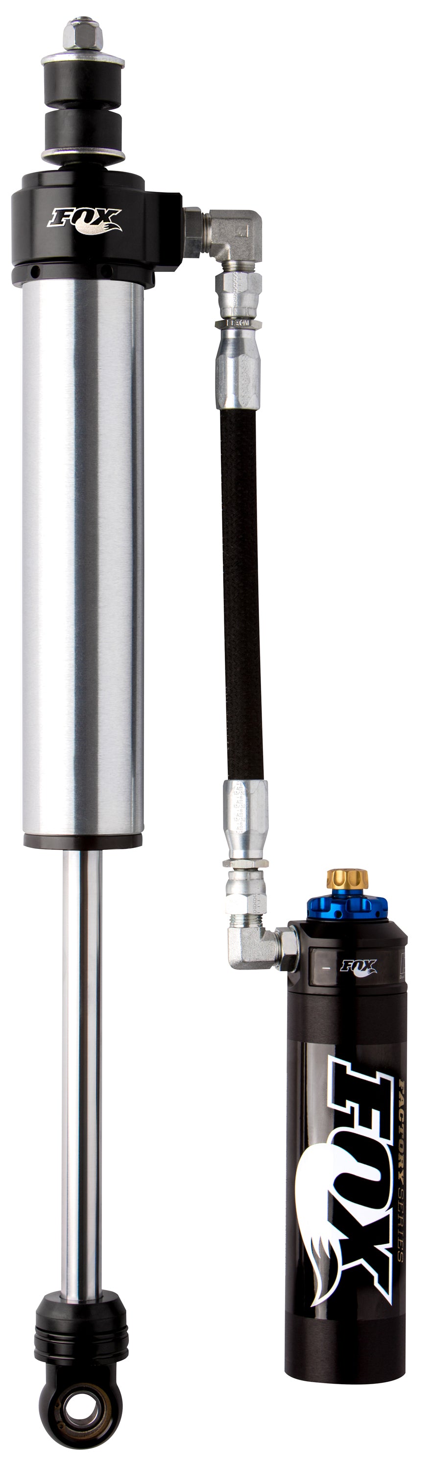 05-On Ford Super Duty Front 2.5 Series Remote Reservoir 10.0 Inch 4-6 Inch Lift Dual Speed Compression Kit Fox Shocks