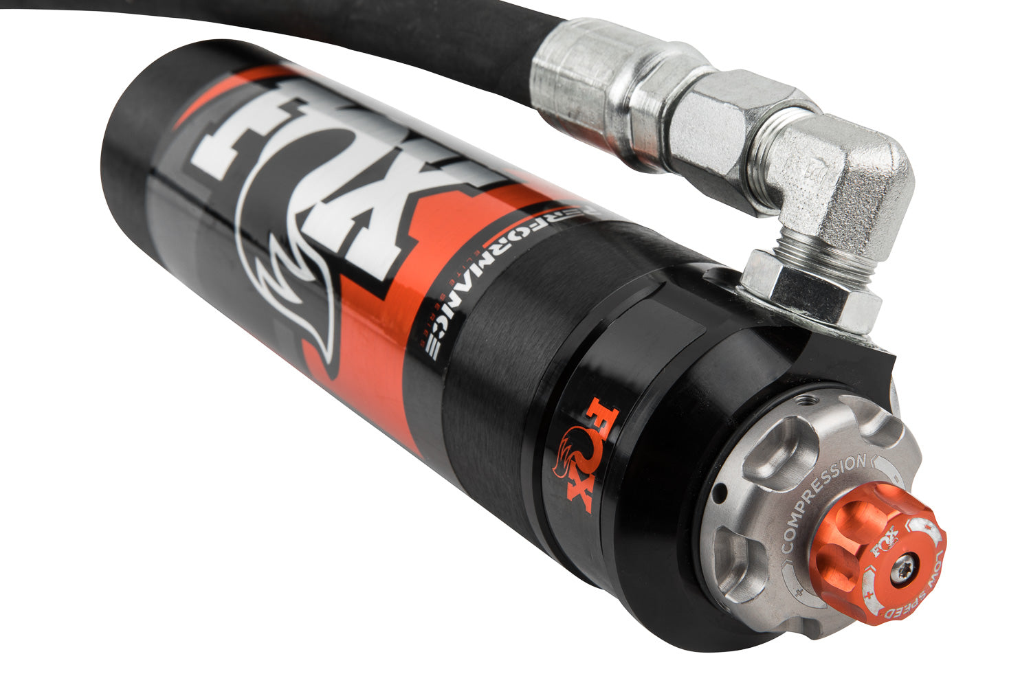 19-On Gm 1500 Rear 2.5 Truck Performance Elite Series Remote Reservoir 0-1.5 Inch Lift Dual Speed Compression Kit Fox Shocks
