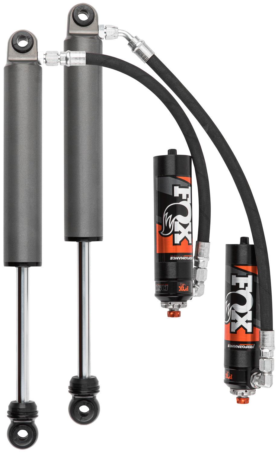 19-On Gm 1500 Rear 2.5 Truck Performance Elite Series Remote Reservoir 10.5 Inch Non-Tb/Non-At4 2.5-4 Inch Lift Tb/At4 0-2 Inch Lift Dual Speed Compression Kit Fox Shocks