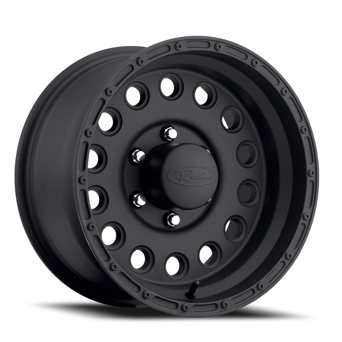 Aluminum Wheels 15x10 Rockcrusher 887B Satin Black Raceline Wheels