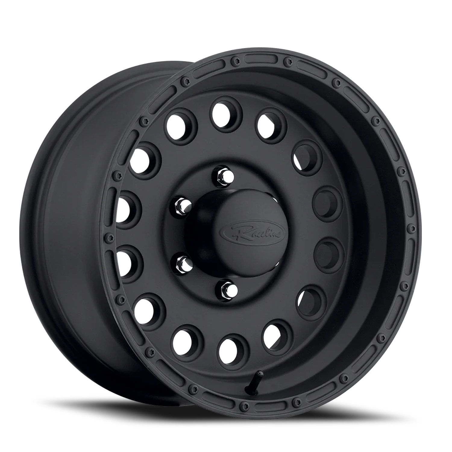 Aluminum Wheels 15x8 Rockcrusher 887B Satin Black Raceline Wheels